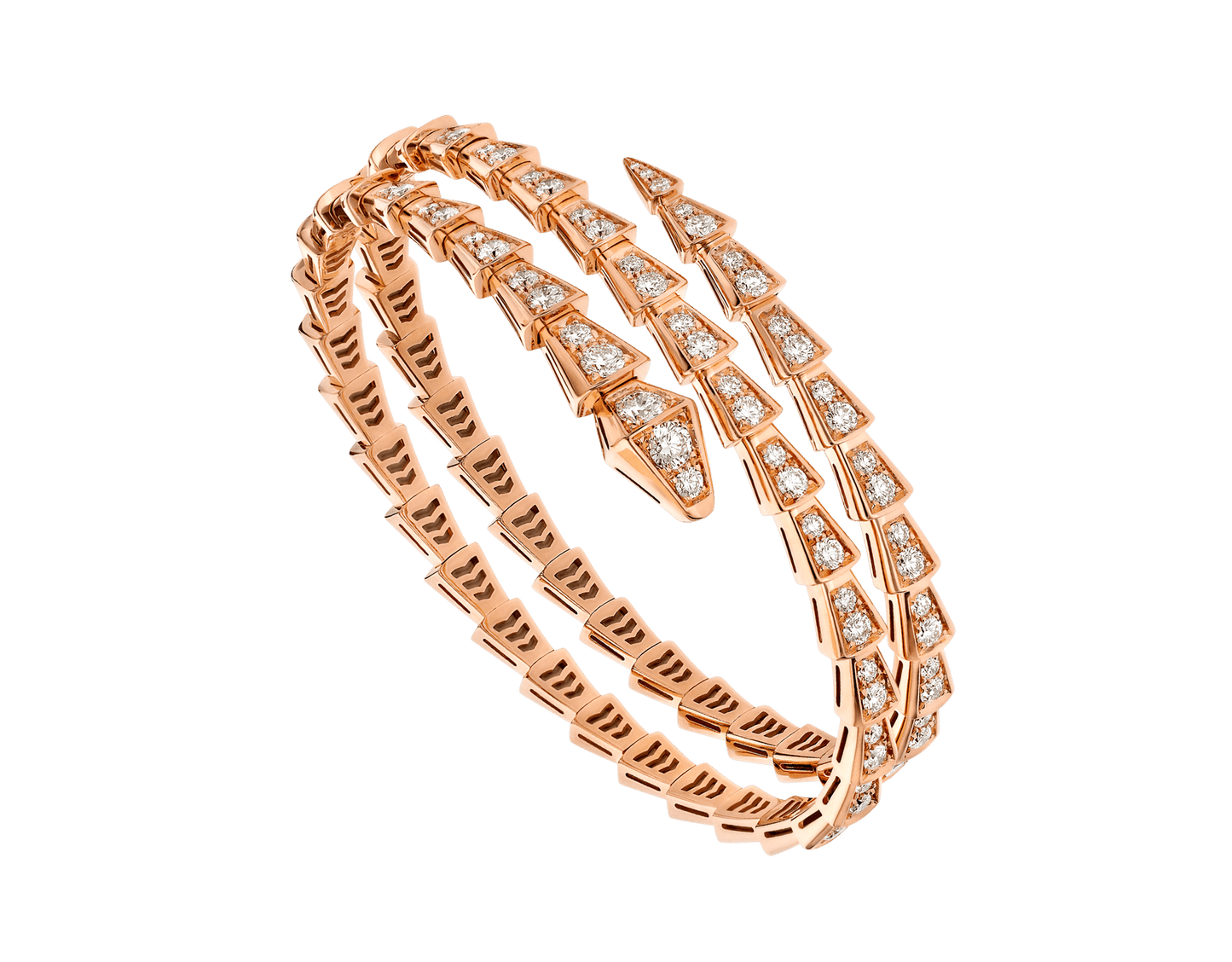 [kincade]SERPENTI ARMBAND ROTGOLD DIAMANT ZWEIREIHIG