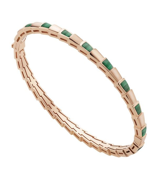 [kincade]SERPENTI ARMBAND ROSGOLD MALACHIT 