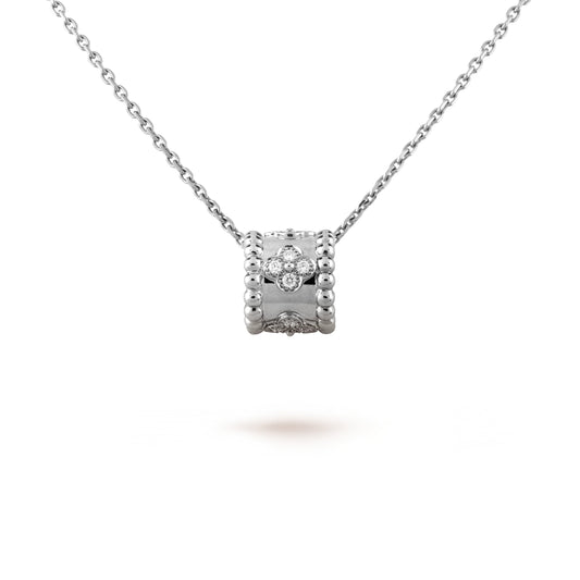 [kincade]PERLEE PEDANT SIVLER DIAMOND NECKLACE