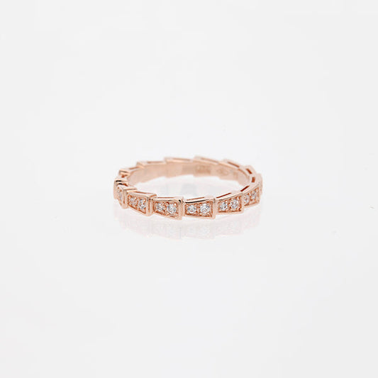 [kincade]SERPENTI RING ROTGOLD MIT DIAMANTEN 3MM