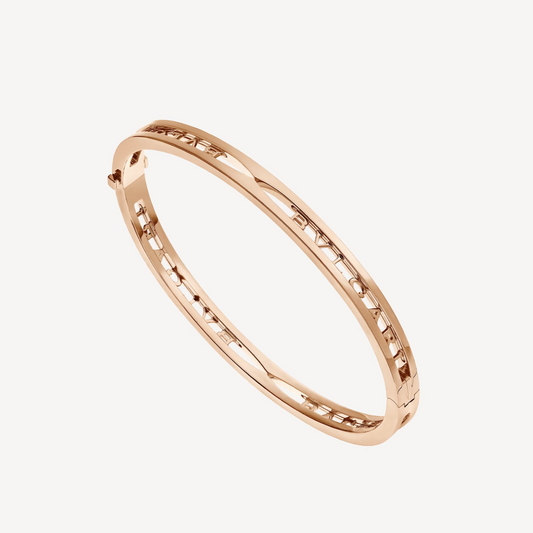 [kincade]ZERO 1 SPIRAL LOGO PINK GOLD BRACELET