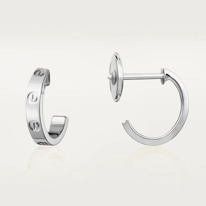 [kincade]LOVE EARRINGS 2.65MM SILVER