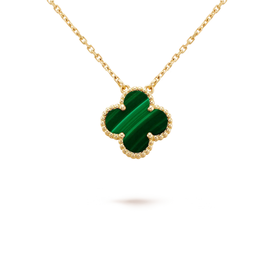 [kincade]CLOVER 15MM MALACHIT EINZELNE BLUMENKETTE