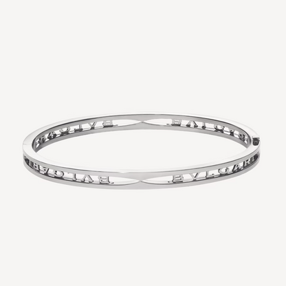 [kincade]ZERO 1 SPIRAL LOGO SILVER BRACELET