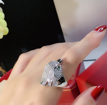 [kincade]LES OISEAUX RING MIT DIAMANTEN BESCHLOSSEN