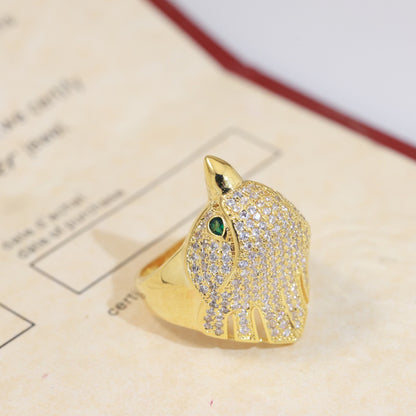 [kincade]LES OISEAUX RING MIT DIAMANTEN BESCHLOSSEN