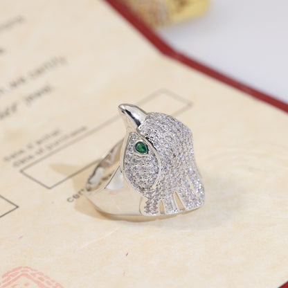 [kincade]LES OISEAUX RING MIT DIAMANTEN BESCHLOSSEN