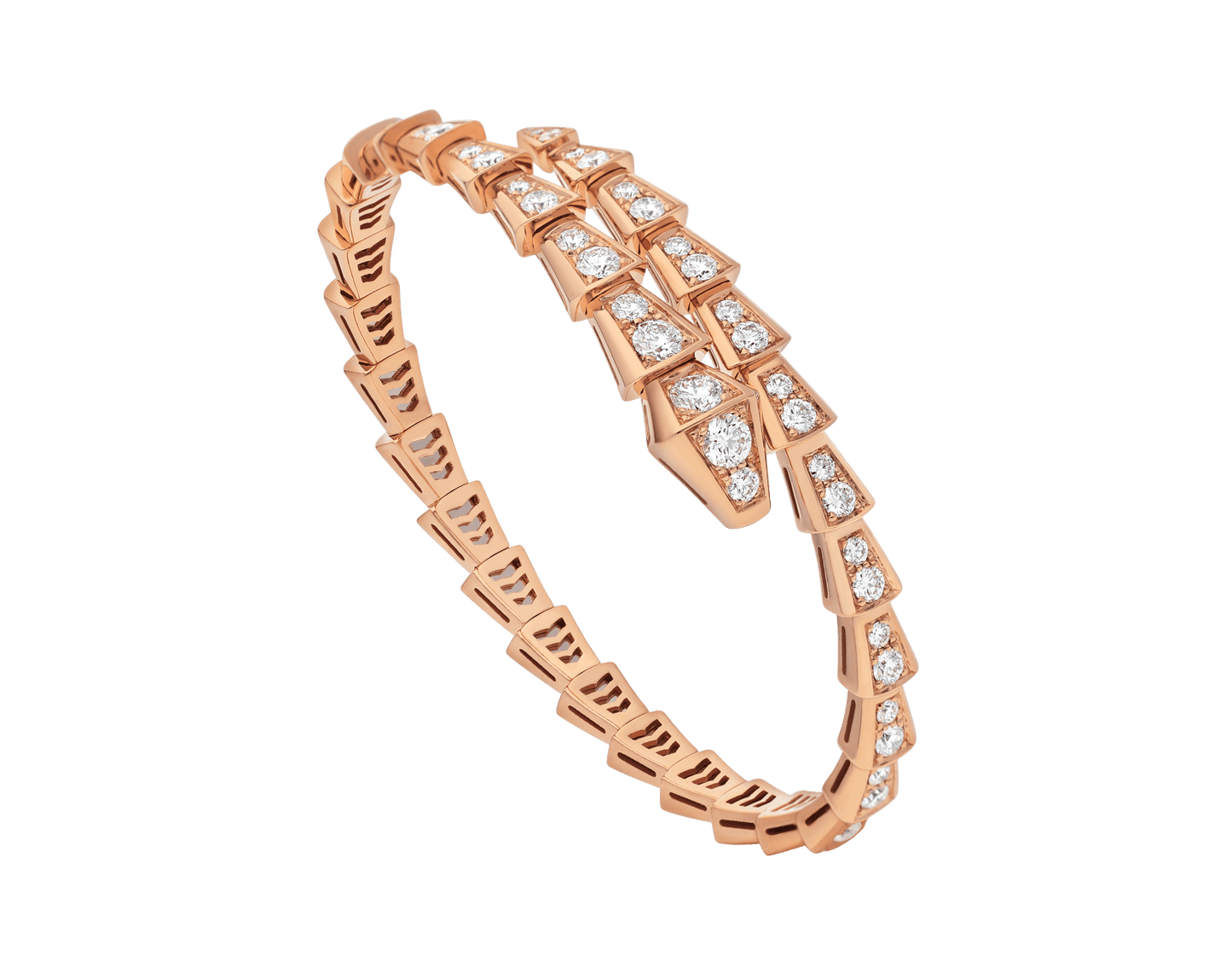 [kincade]SERPENTI ARMBAND 6,8 MM ROSGOLD DIAMANT 