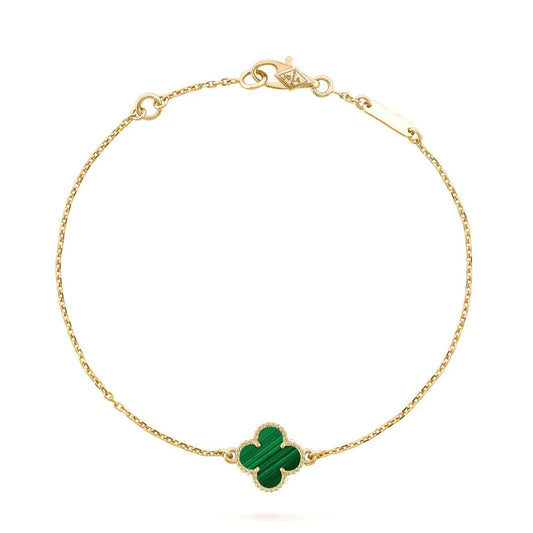 [kincade]CLOVER ARMBAND MALACHIT 1 MOTIV