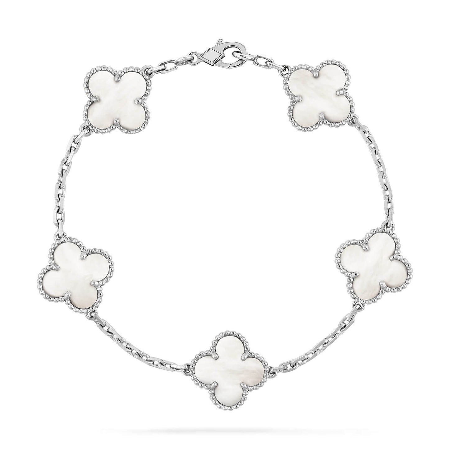 [kincade]CLOVER SILVER MOP 5 MOTIF BRACELET