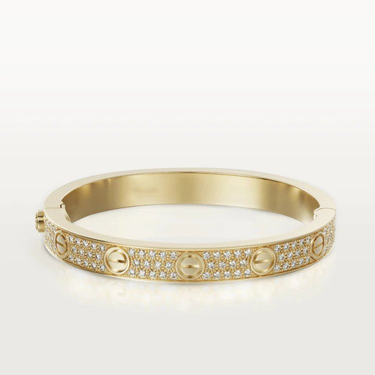 [kincade] LIEBE ARMBAND 6,1 MM MIT DIAMANTEN GEPAART 