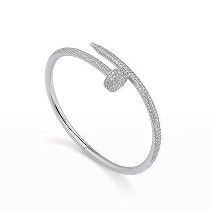 [kincade]JUSTE ARMBAND 3,5 MM, ALLE DIAMANTEN