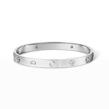 [kincade] LIEBE ARMBAND 6,1 MM 4 DIAMANTEN 