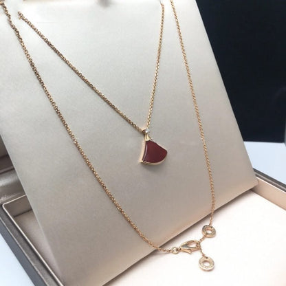 [kincade]DREAM NECKLACE CARNELIAN 1 DIAMOND