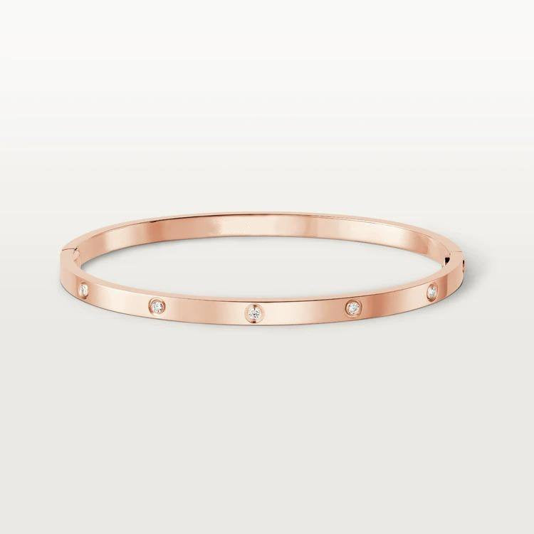 [kincade] LIEBE ARMBAND 3,65 MM 10 DIAMANTEN