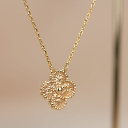 [kincade]CLOVER 15MM  BRONZING NECKLACE