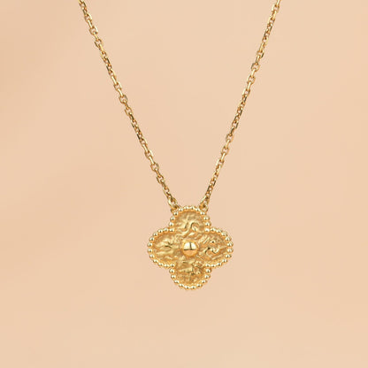 [kincade]CLOVER 15MM  BRONZING NECKLACE