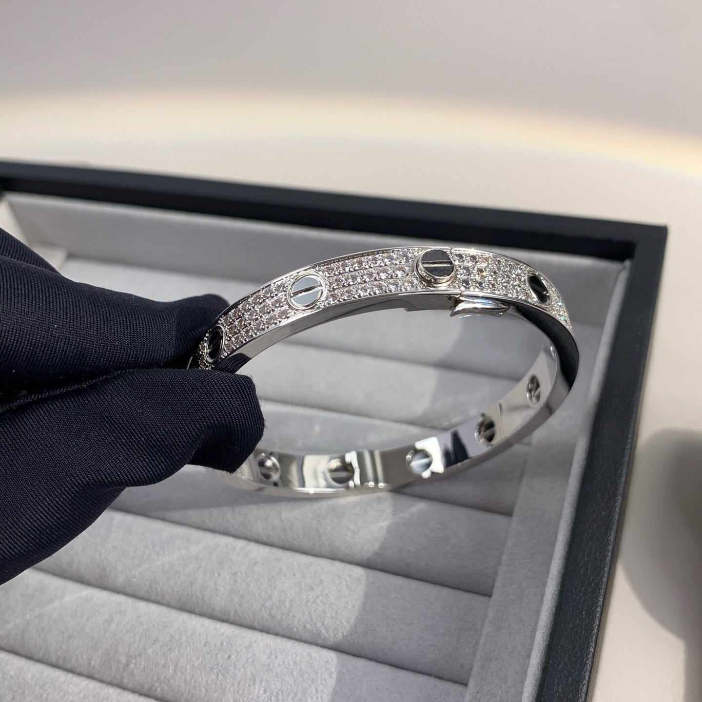 [kincade]LOVE BRACELET 6.1MM DIAMOND-PAVED CERAMIC