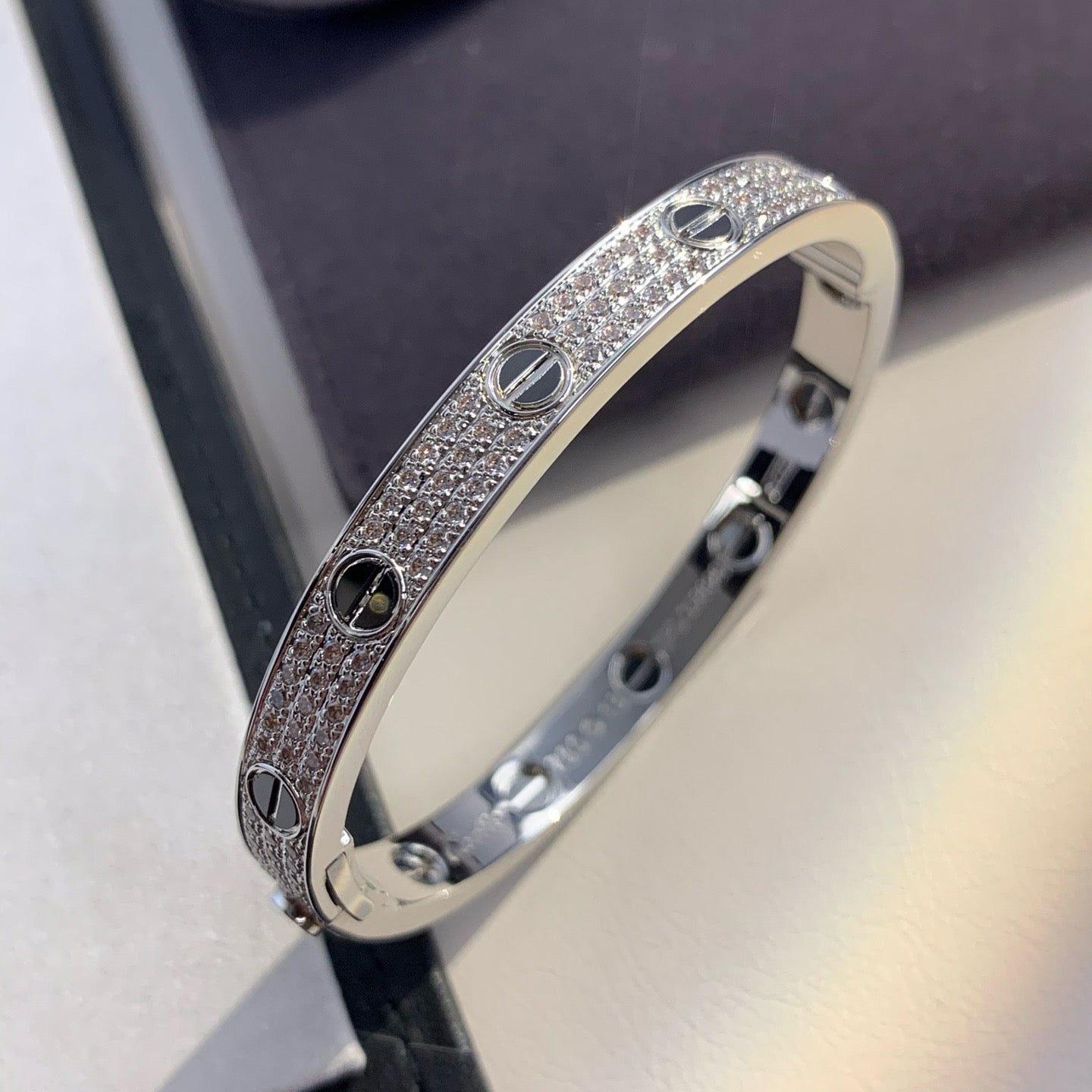 [kincade]LOVE BRACELET 6.1MM DIAMOND-PAVED CERAMIC