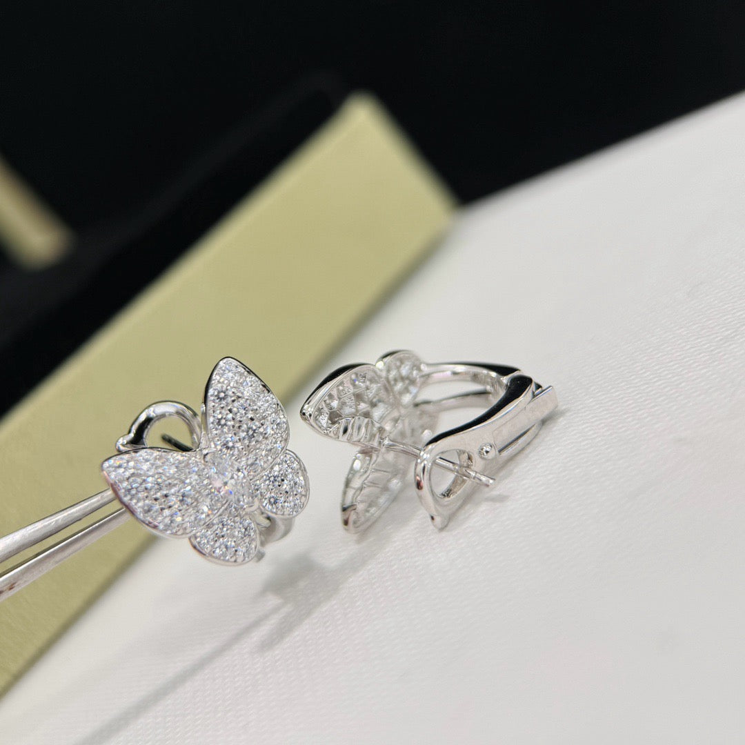 [kincade]BUTTERFLY ALL DIAMOND EARRINGS