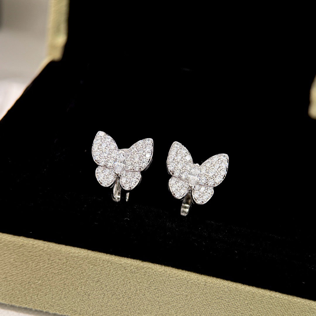 [kincade]BUTTERFLY ALL DIAMOND EARRINGS