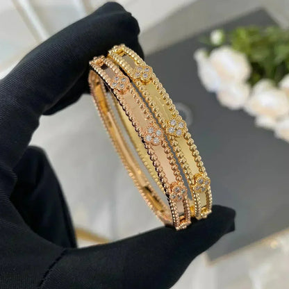 [kincade]CLOVER ARMBAND 4MM DIAMANTEN