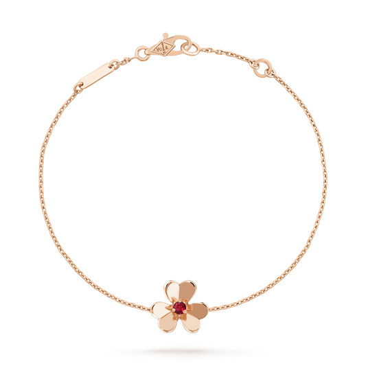 [kincade]FRIVOLE GOLD BLUME ROSA MALACHIT ARMBAND