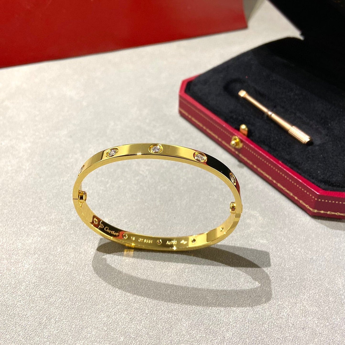 [kincade]LOVE BRACELET 6.1MM 10 DIAMONDS