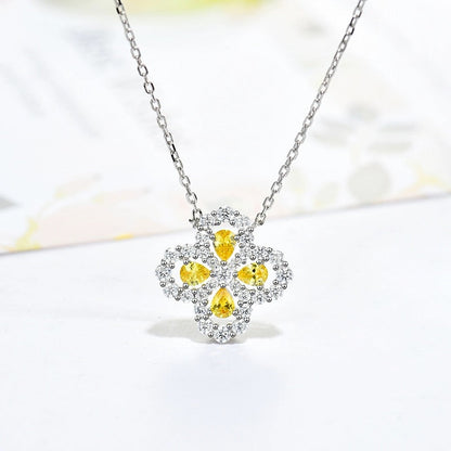 [kincade]LOOP NECKLACE FULL MOTIF DIAMOND 16MM MULTIPLE COLORS