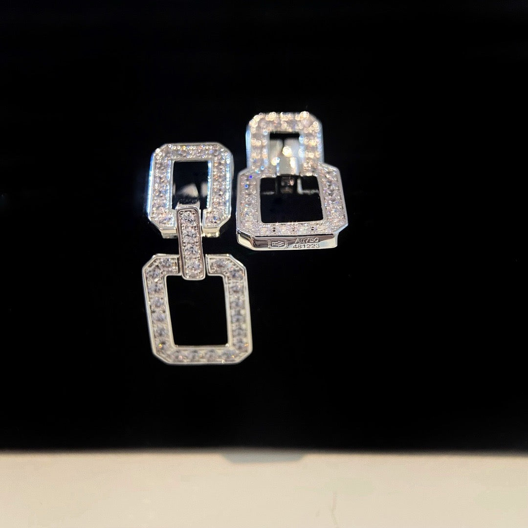 [kincade]LINKS MEDIUM EARRINGS DIAMOND