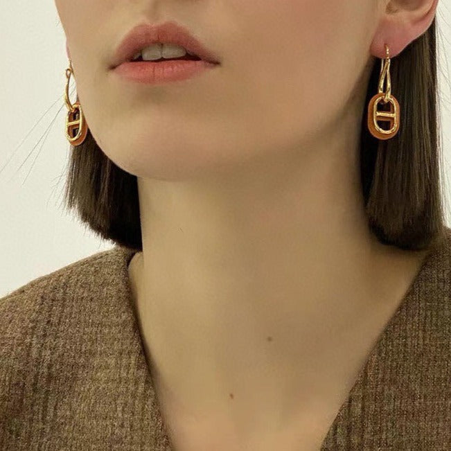 [kincade]HM O'MAILLON GOLD EARRINGS