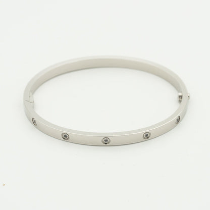 [kincade] LIEBE ARMBAND 3,65 MM 10 DIAMANTEN