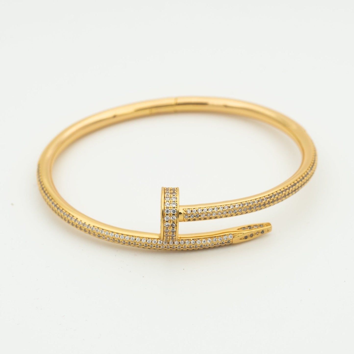 [kincade]JUSTE ARMBAND 3,5 MM, ALLE DIAMANTEN