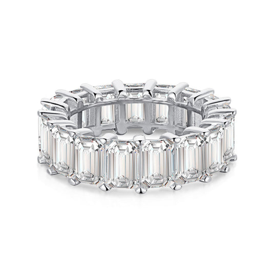 [kincade]0.75 Carat Elegant Emerald Cut Tennis Ring