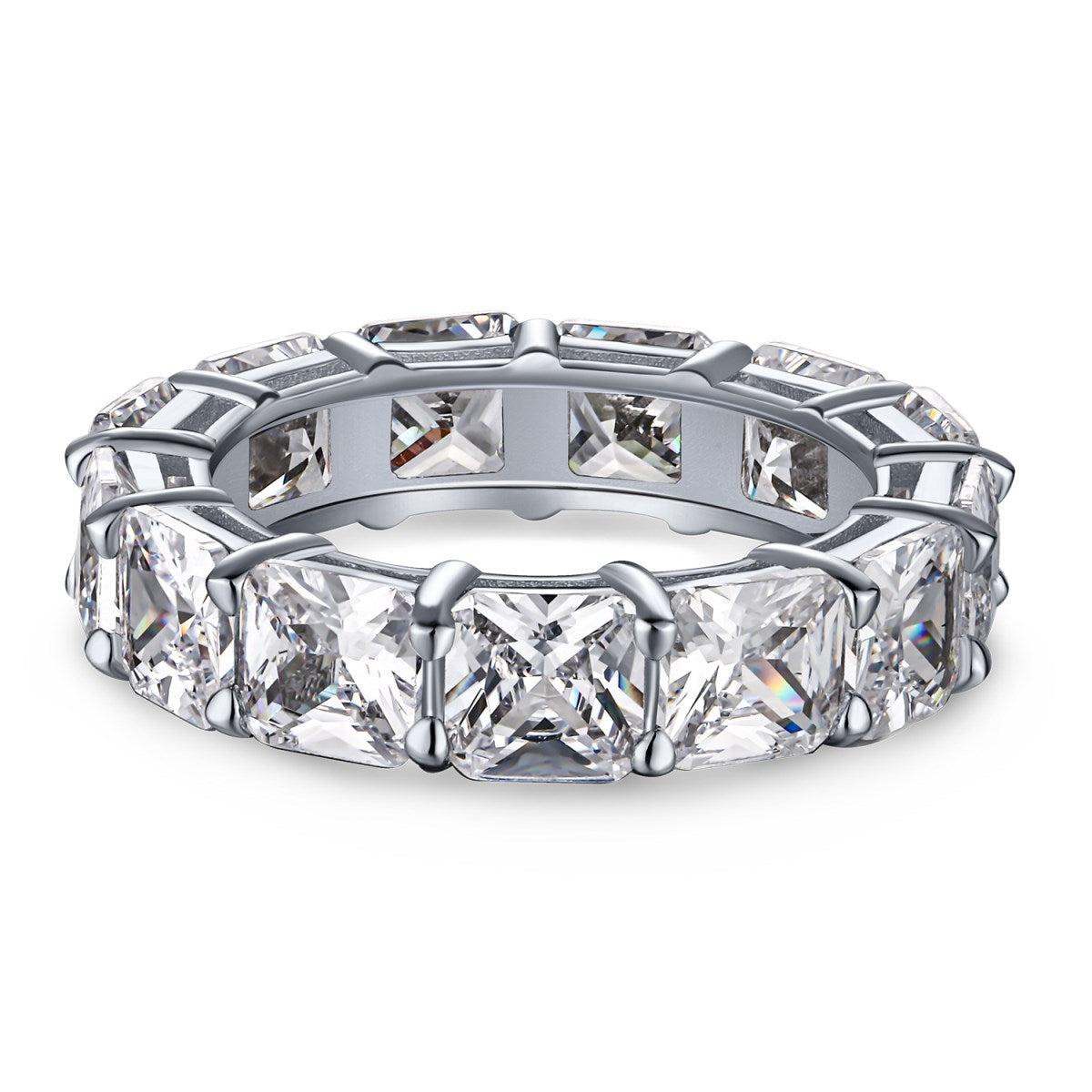 [kincade]Elegant Princess Cut Tennis Ring