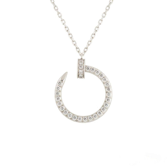 [kincade]JUSTE NECKLACE SILVER DIAMONDS