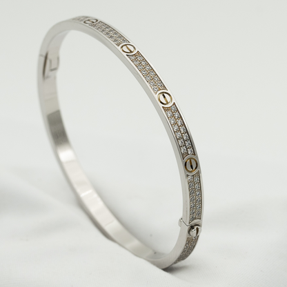 [kincade] LIEBE ARMBAND 3,65 MM MIT DIAMANTEN GEPAART