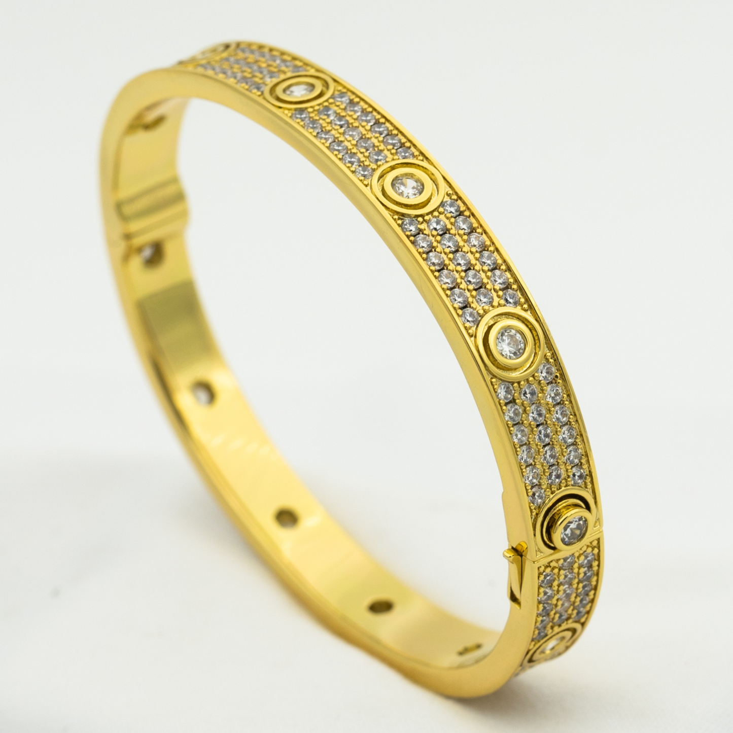 [kincade]LOVE BRACELET 6.1MM DIAMOND-PAVED 10 BIG DIAMONDS