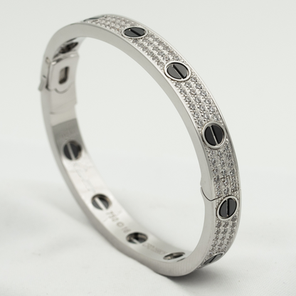 [kincade] LIEBE ARMBAND 6,1 MM DIAMANTBESATZTE KERAMIK 