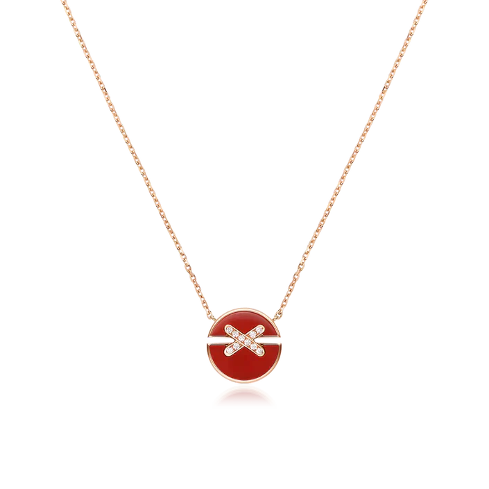 [kincade]JEUX DE ROSE GOLD DIAMOND NECKLACE