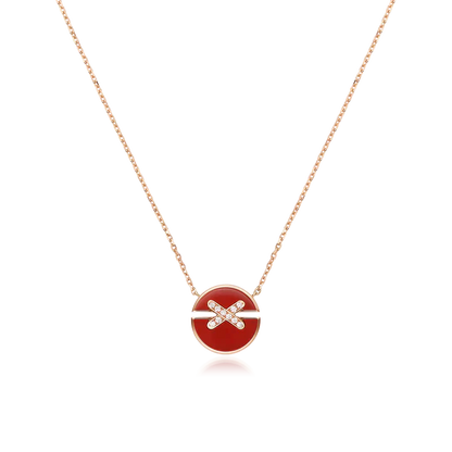 [kincade]JEUX DE ROSE GOLD DIAMOND NECKLACE