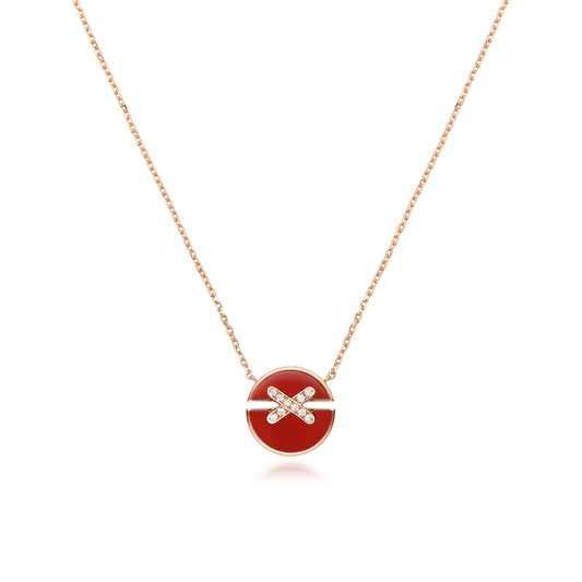 [kincade]JEUX DE ROSE GOLD DIAMOND NECKLACE