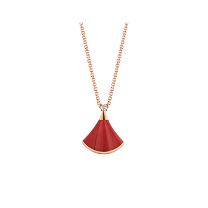 [kincade]DREAM NECKLACE CARNELIAN 1 DIAMOND