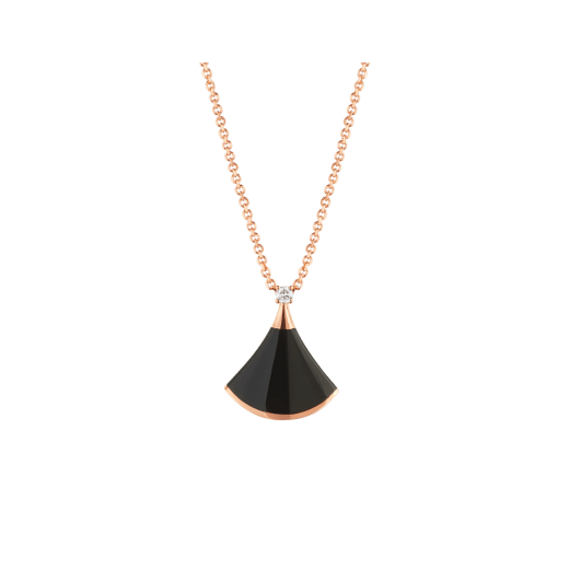 [kincade]DREAM NECKLACE ONYX 1 DIAMOND