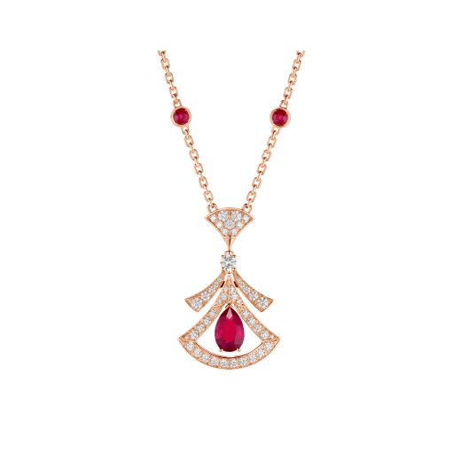 [kincade]DREAM NECKLACE CARNELIAN DIAMOND PINK GOLD