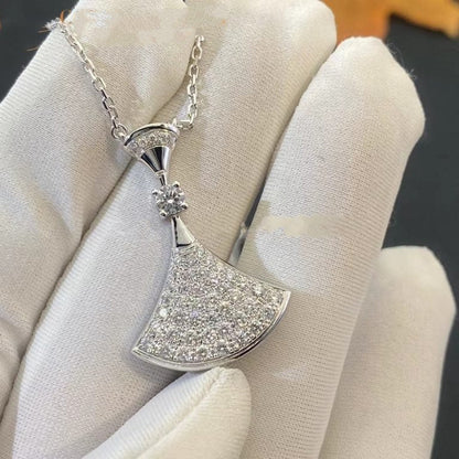 [kincade]DREAM NECKLACE SILVER FULL DIAMOND