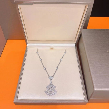 [kincade]DREAM NECKLACE WHITE DIAMOND SILVER