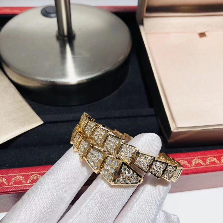 [kincade]SERPENTI ARMBAND 8MM GOLD DIAMANT