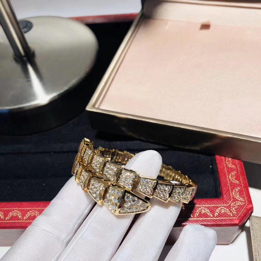 [kincade]SERPENTI ARMBAND 8MM GOLD DIAMANT