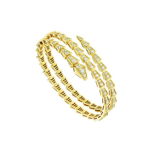 [kincade]SERPENTI ARMBAND GOLD DIAMANT DOPPELREIHIG